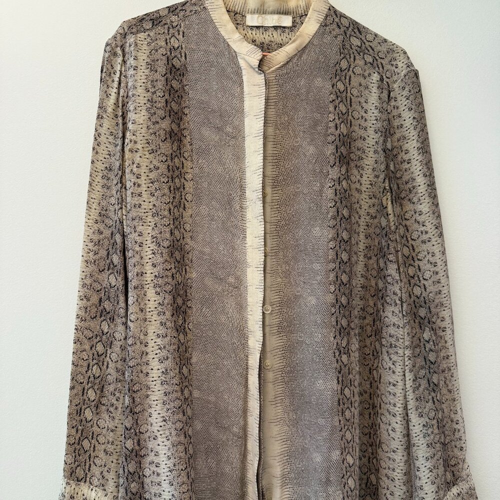 Chloe Snake Skin Blouse
